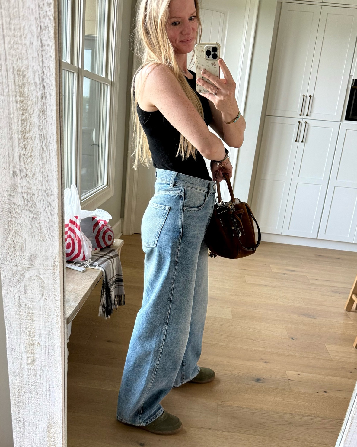 #ootd

Size reference 5’9” 140 lbs

Black tank - medium

Baggy high waist jeans - 27

Olive sneakers - sized up 1/2 size



Comfy jeans outfit. Cool mom jeans outfit. Casual jeans outfit. Loose jeans. Nordstrom rack jeans.

#LTKOver40 #LTKTall #LTKSaleAlert