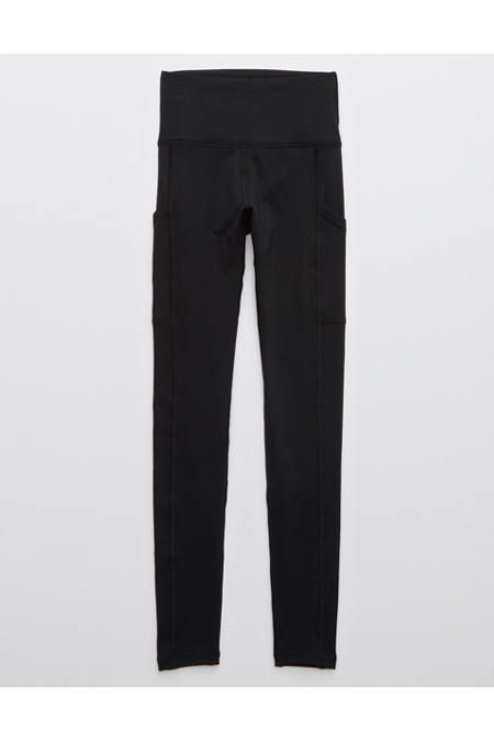 OFFLINE Warmup High Waisted Legging Women's True Black L | American Eagle Outfitters (US & CA)