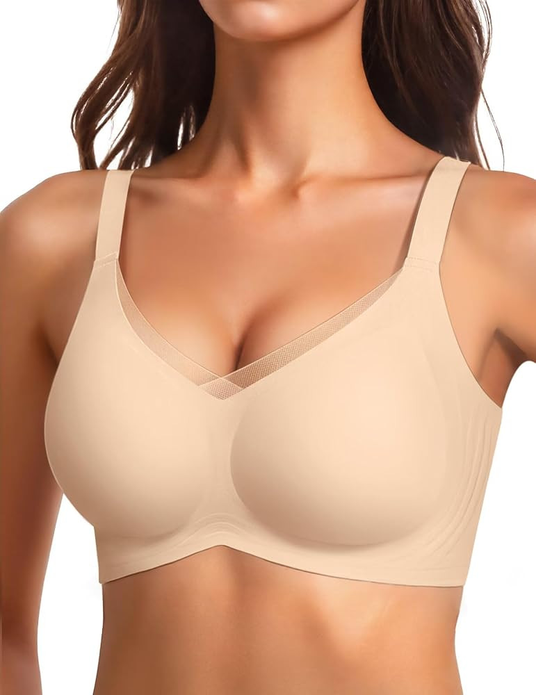 Vertvie Wireless Jelly Bra Seamless Supportive Crossover | Amazon (US)