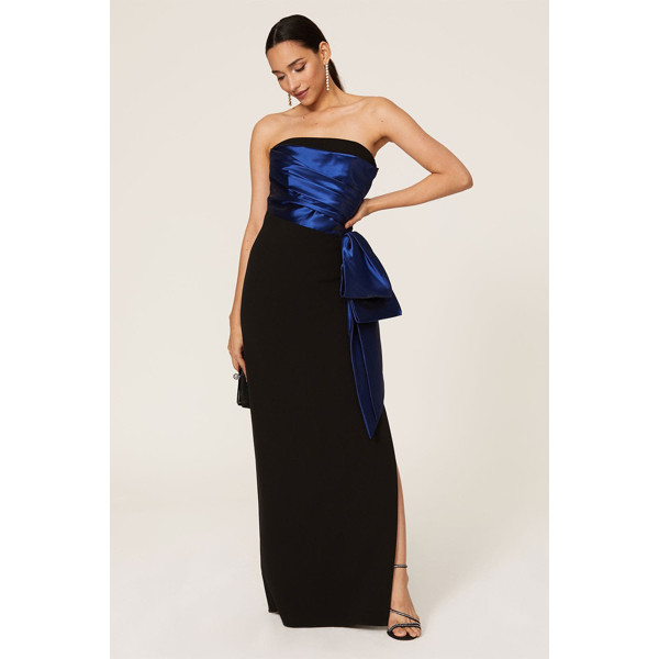 Shoshanna Moira Strapless Gown black-blue | Rent the Runway