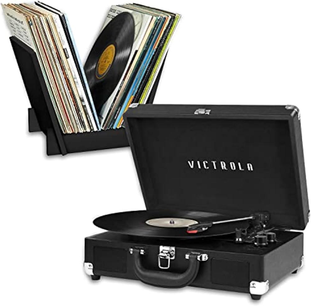 Victrola Journey+ Bluetooth Suitcase Record Player with Matching Record Stand | Amazon (US)