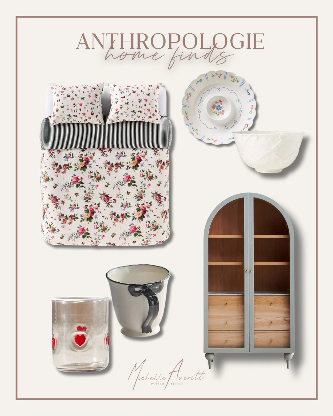 I’m obsessed with these home finds from Anthropologie! They are so chic and perfect additions for spring. 

Cups and bowls with gorgeous graphics and patterns. A versatile cabinet to slide seamlessly anywhere in your house. Beautiful floral pattern bedding perfect for spring and summer!

Spring home finds, kitchen decor, home decor ideas

#LTKdayinmylife #LTKSeasonal #LTKHome