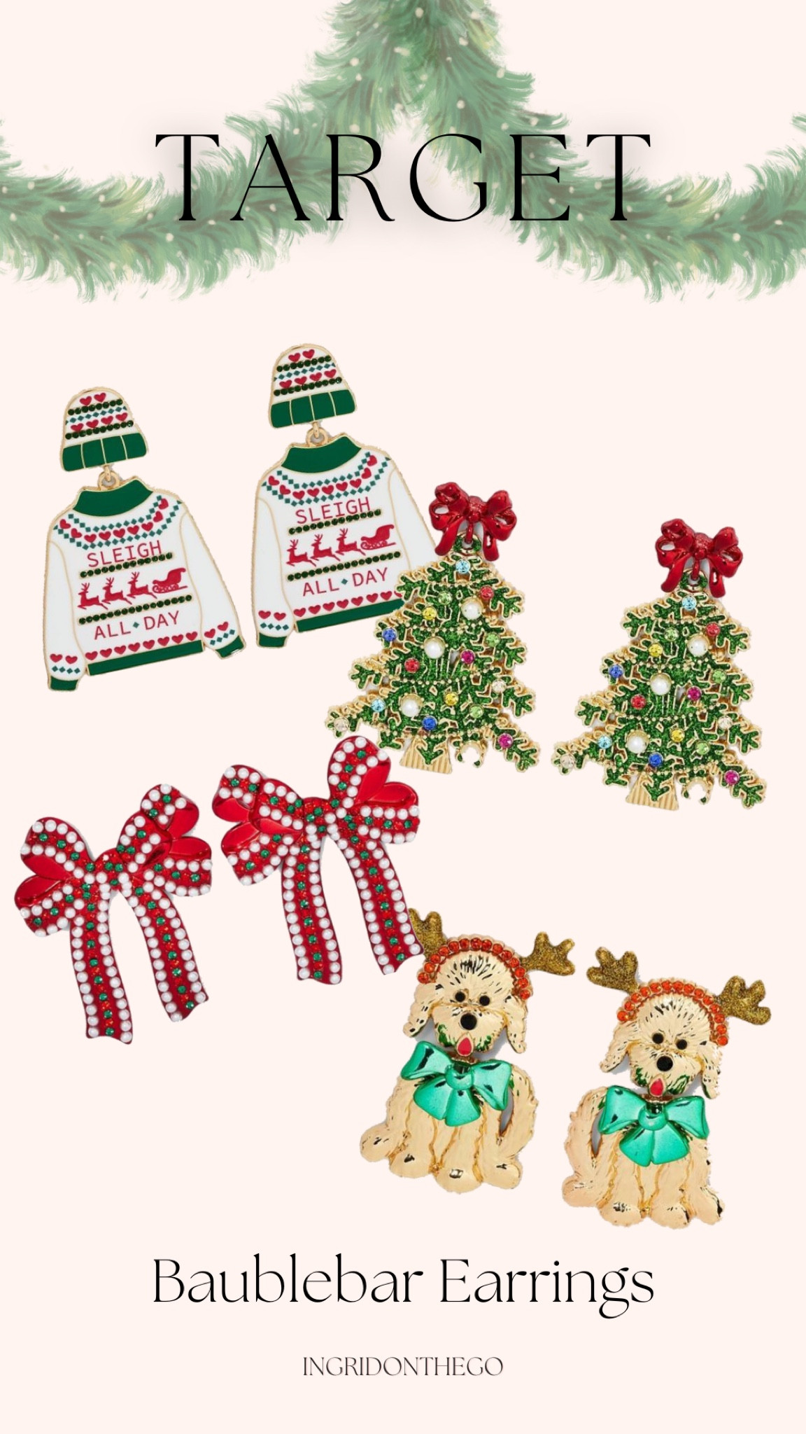 New Sugarfix by Baublebar Christmas Festive Earrings 2022 

Baublebar Sugarfix Christmas Jewelry Target finds 

#LTKstyletip #LTKSeasonal #LTKHoliday