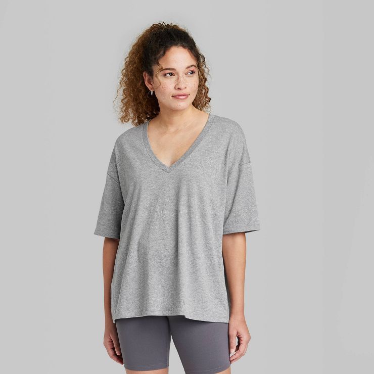 Women's Short Sleeve Relaxed Fit V-Neck T-Shirt - Wild Fable™ | Target