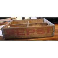 Vintage 1967? Pepsi Divide By 4 Wood Soda Crate | Etsy (US)
