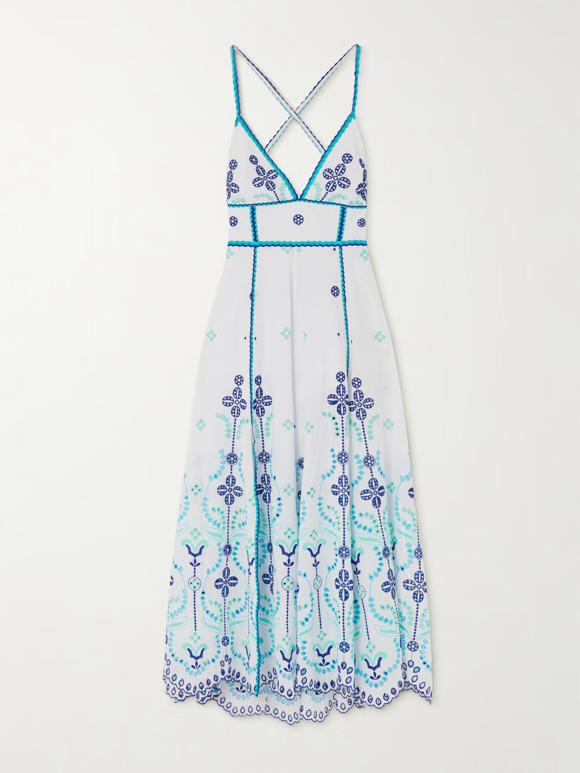 CHARO RUIZOpen-back broderie anglaise cotton-blend maxi dress | NET-A-PORTER (UK & EU)