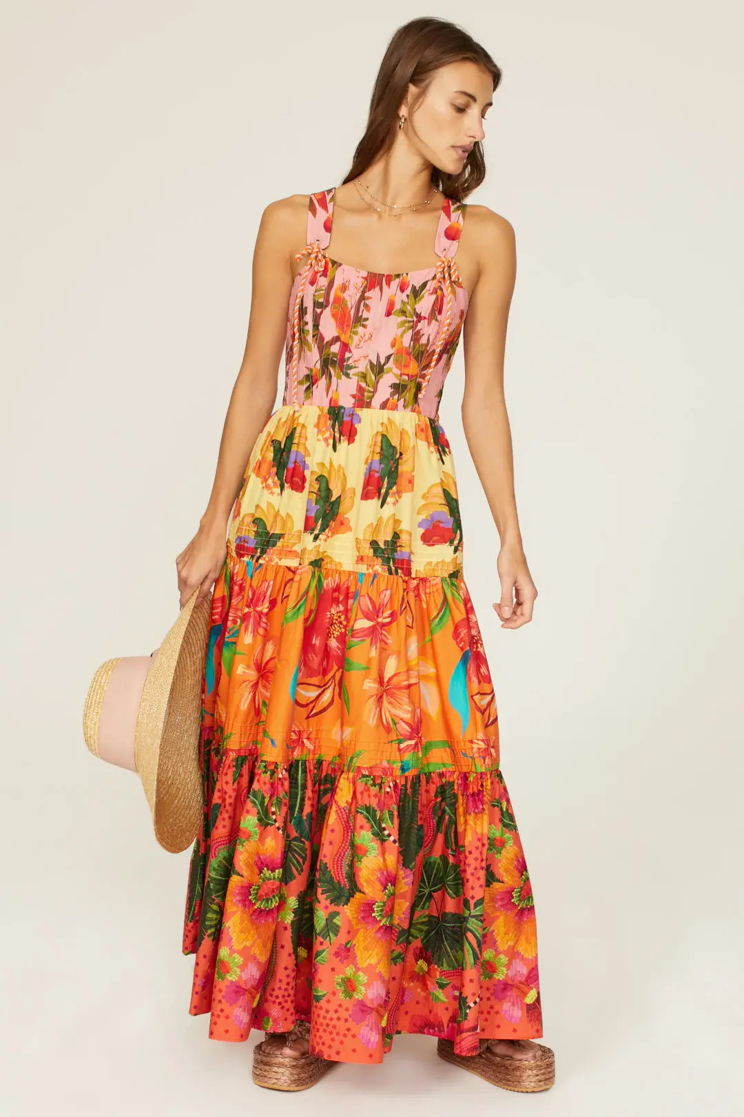 Mixed Print Maxi | Rent the Runway