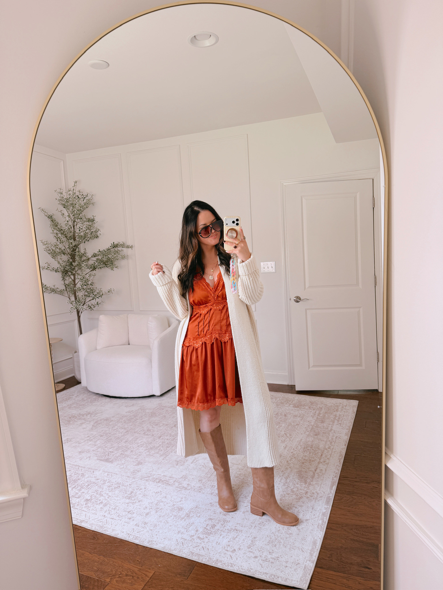 
wearing an XL in both pieces 

 #LTKSeasonal #LTKMidsize