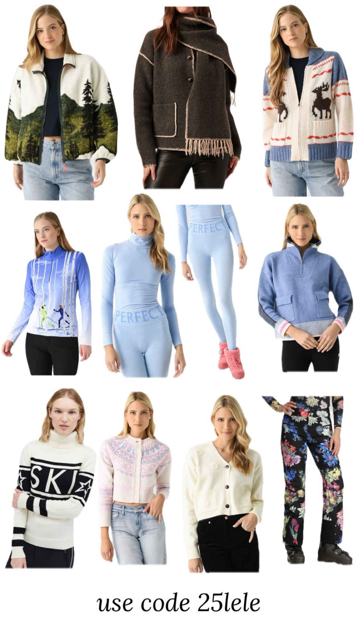 I’m in Aspen so feeling inspired to shop for new ski clothes! Use my code 25lele when shopping at Saint Bernard - they have such  a good selection for men and women’s clothes. The new fall drop is incredible. Will do a separate collage of other fall finds from Saint Bernard! 

#LTKSeasonal #LTKTravel #LTKStyleTip