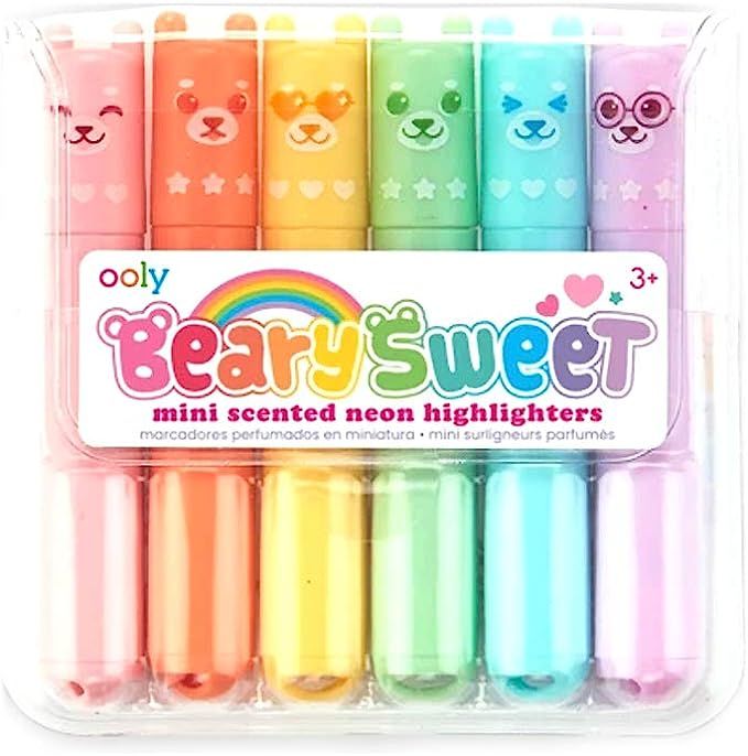 [6-in-1] Beary Sweet Mini Scented Neon Highlighters | Amazon (US)