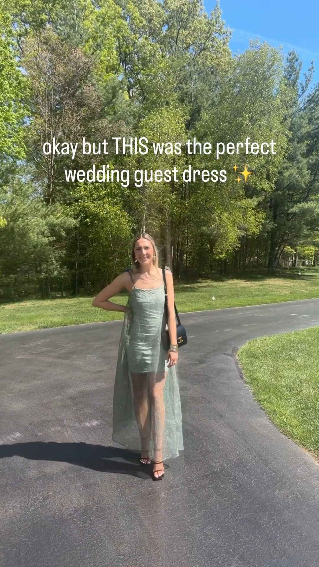 this dress understood the assignment ✨

the perfect wedding guest dress. form fitting but flowy, feminine and flirty, and the floral design along the back was perfection 💛

#LTKgrwm #LTKootd #LTKWedding