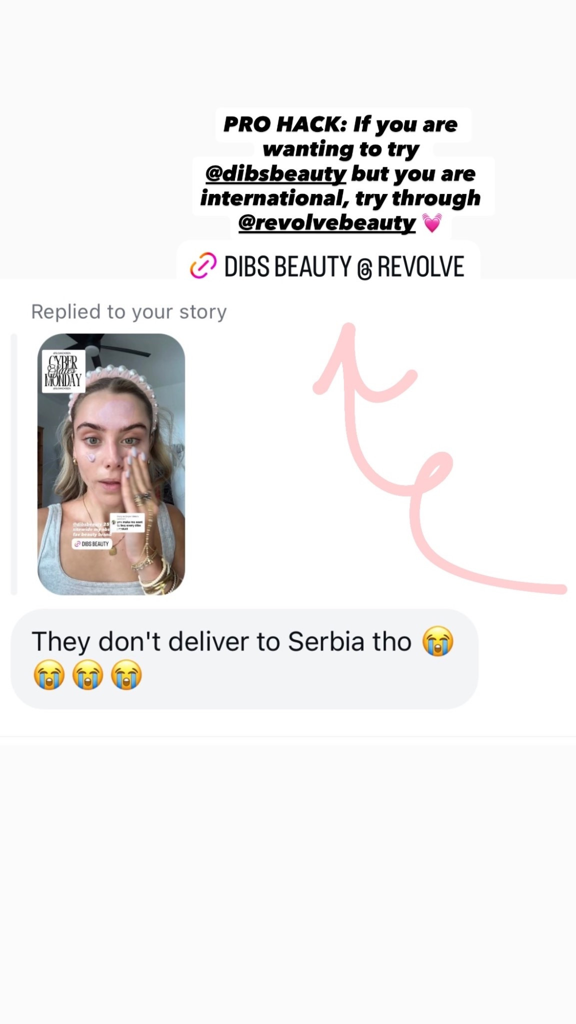 PRO HACK: If you are wanting to try @dibsbeauty but you are international, try through @revolvebeauty 💓

#LTKgrwm #LTKBeauty #LTKTravel