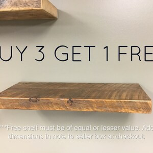 HEAVY-DUTY RECLAIMED Rustic Wood Floating Shelves With Steel | Etsy | Etsy (US)