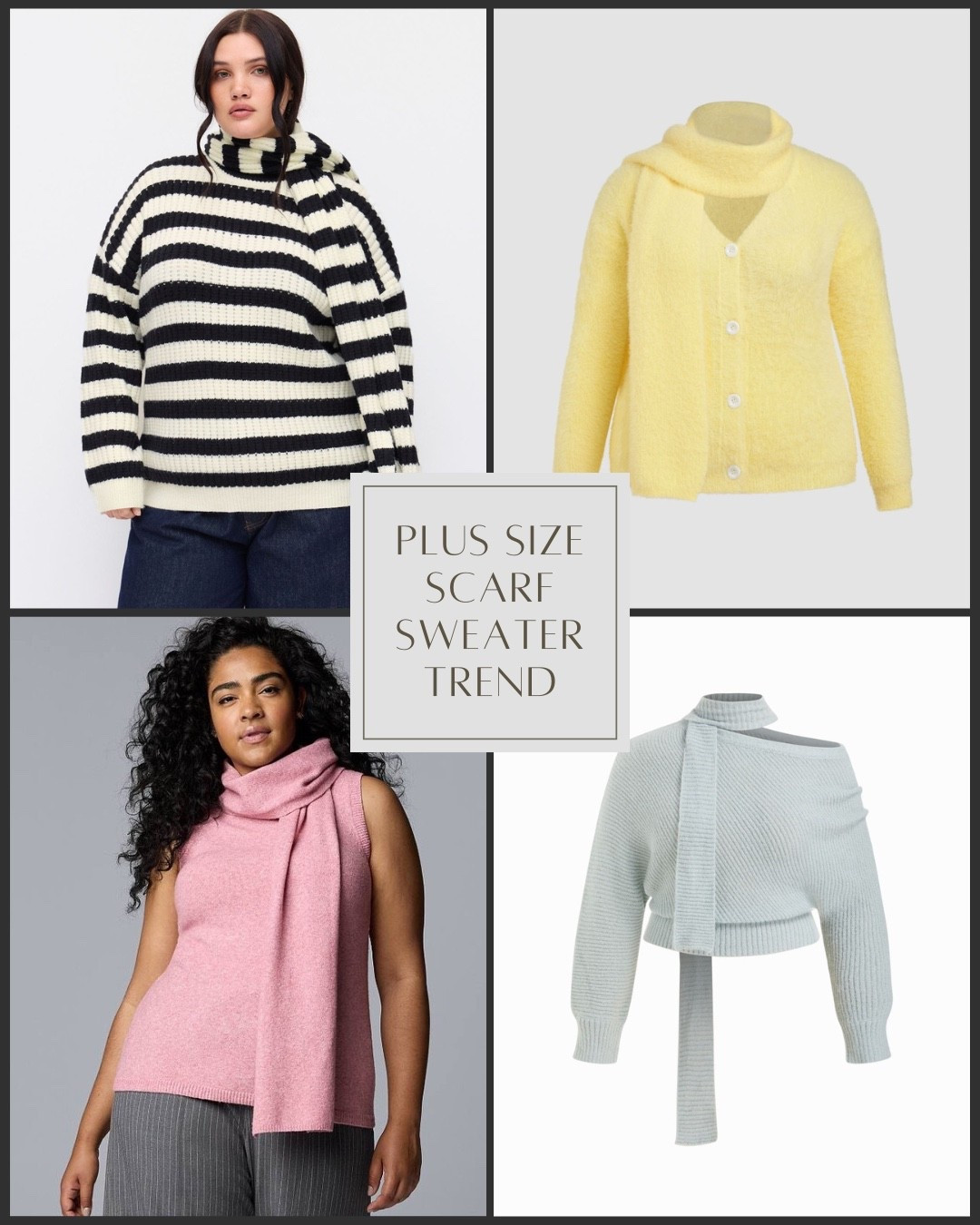 Plus size winter trend: Scarf Seeaters

#LTKOver40 #LTKPlusSize #LTKMidsize