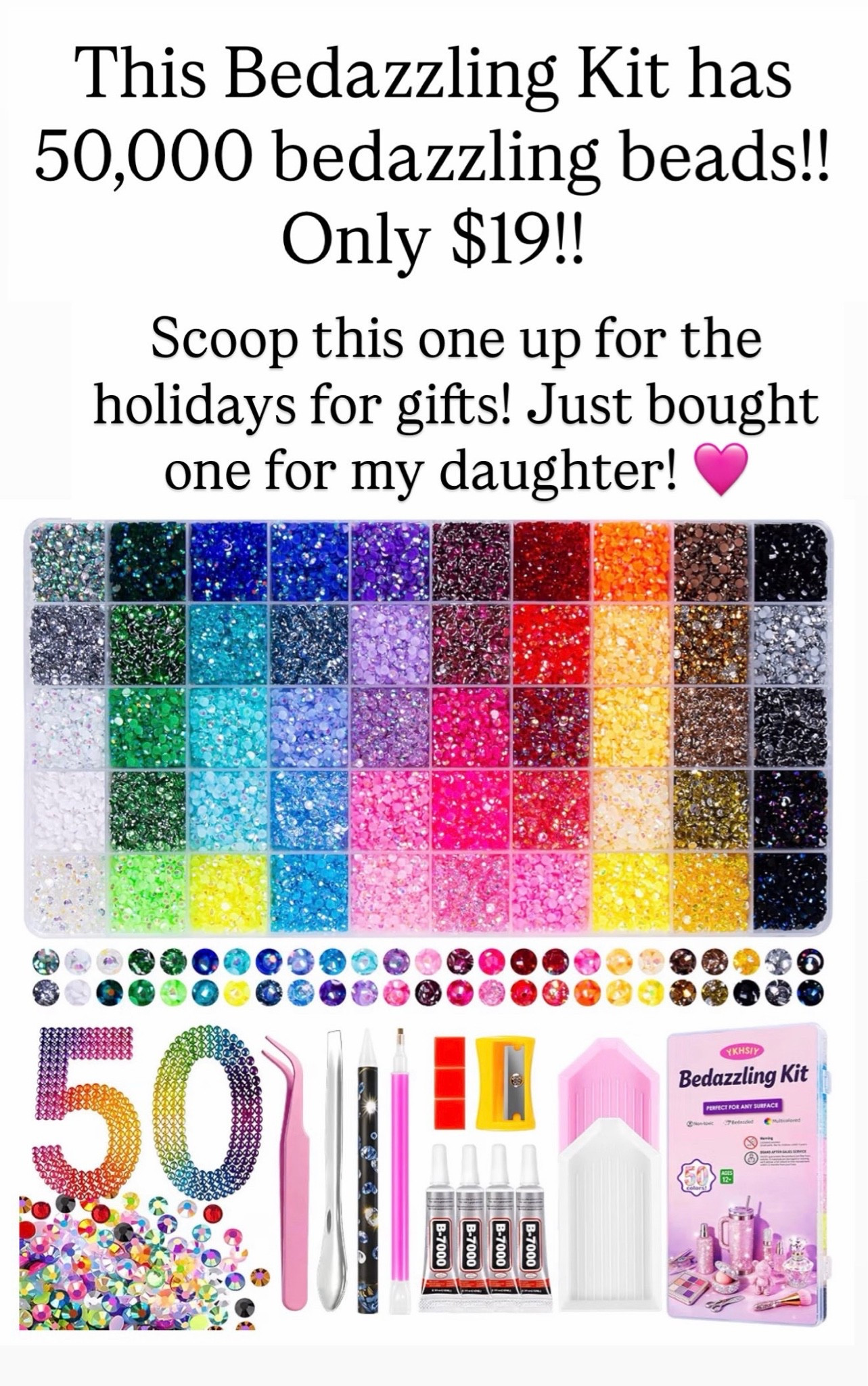 Bedazzling kit for girls
