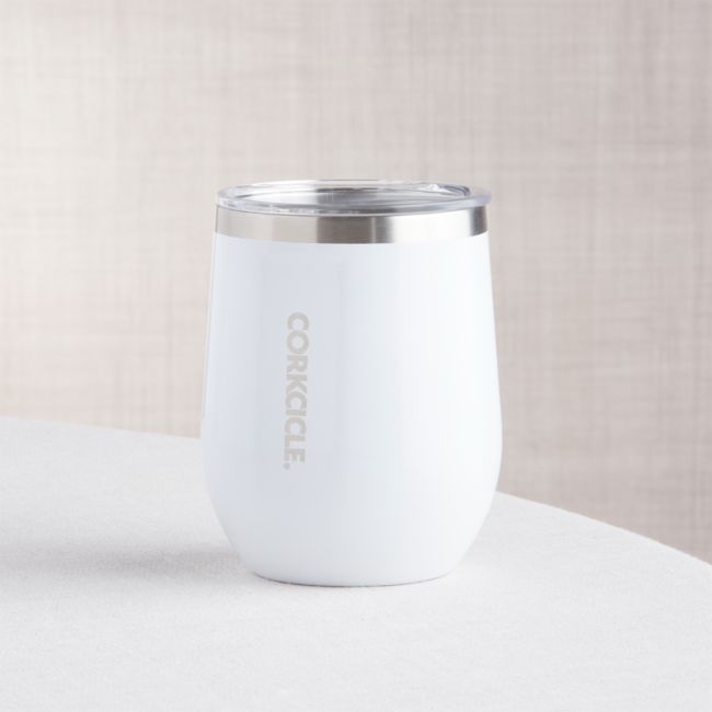 Corkcicle Stemless White Wine Glass | Crate & Barrel