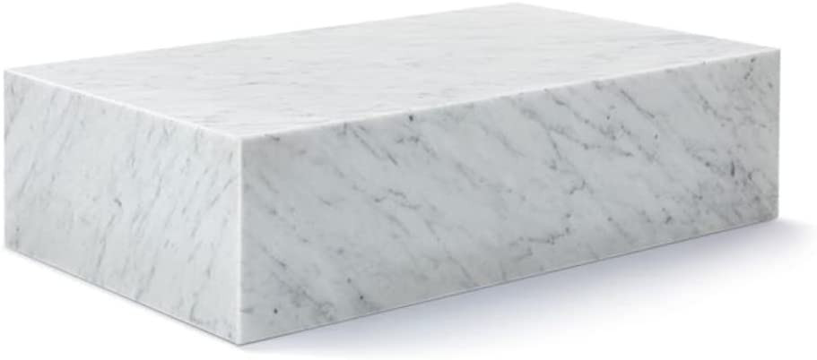Genuine Marble Coffee Table - Carrara Marble | Walmart (US)