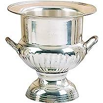 Deco 79 Brass Sp Wine Bucket, Silver Plated | Amazon (US)