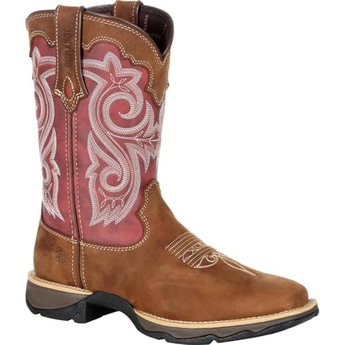 DURANGO Women's DRD0349 Boots, Briar Brown and Rusty Red, 11 | Amazon (US)