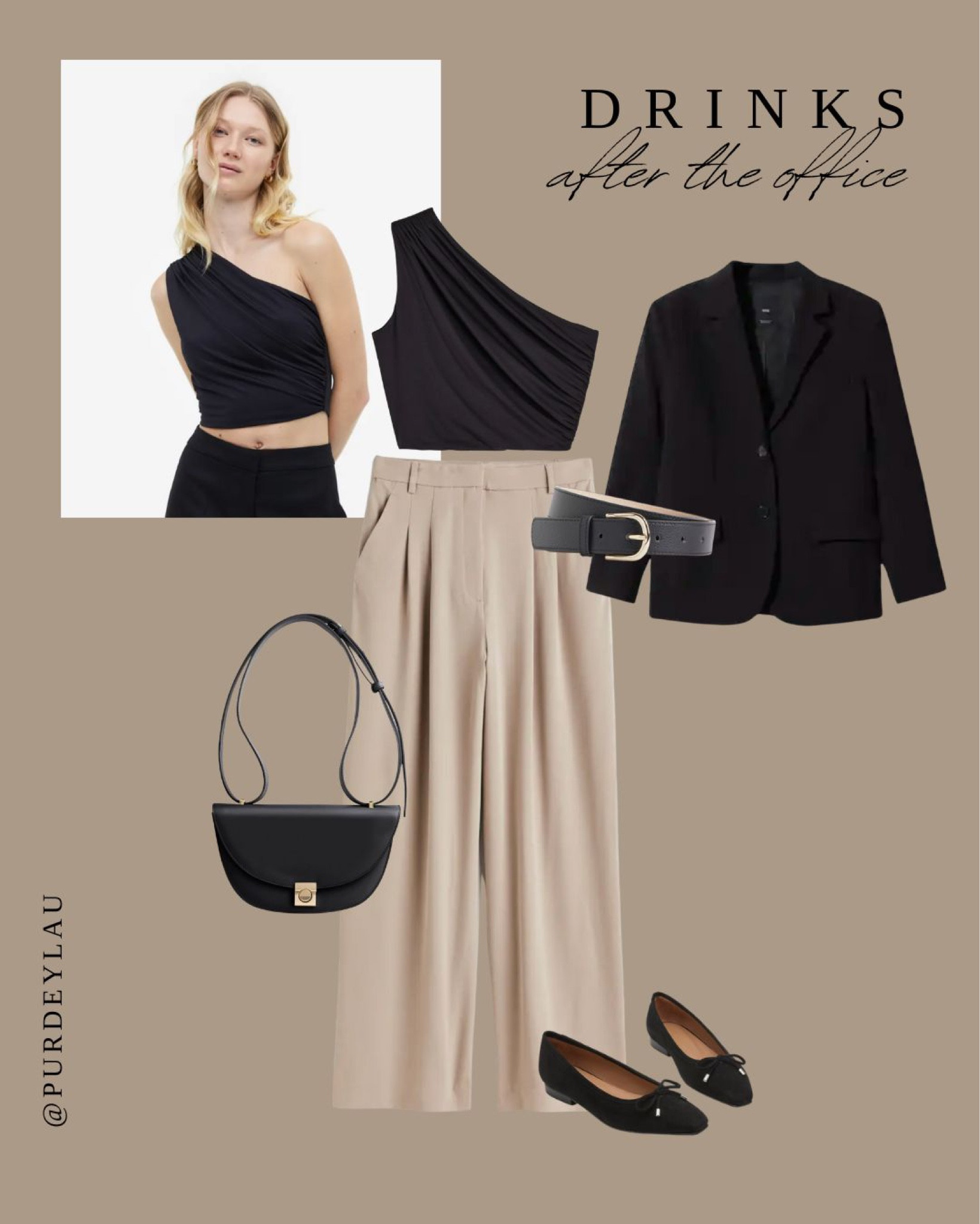 Workwear, office outfit, drinks after work, spring outfit, chic outfit, elegant style, dressy outfit, smart outfit, H&M, black blazer, neutral style

#LTKstyletip #LTKeurope #LTKworkwear