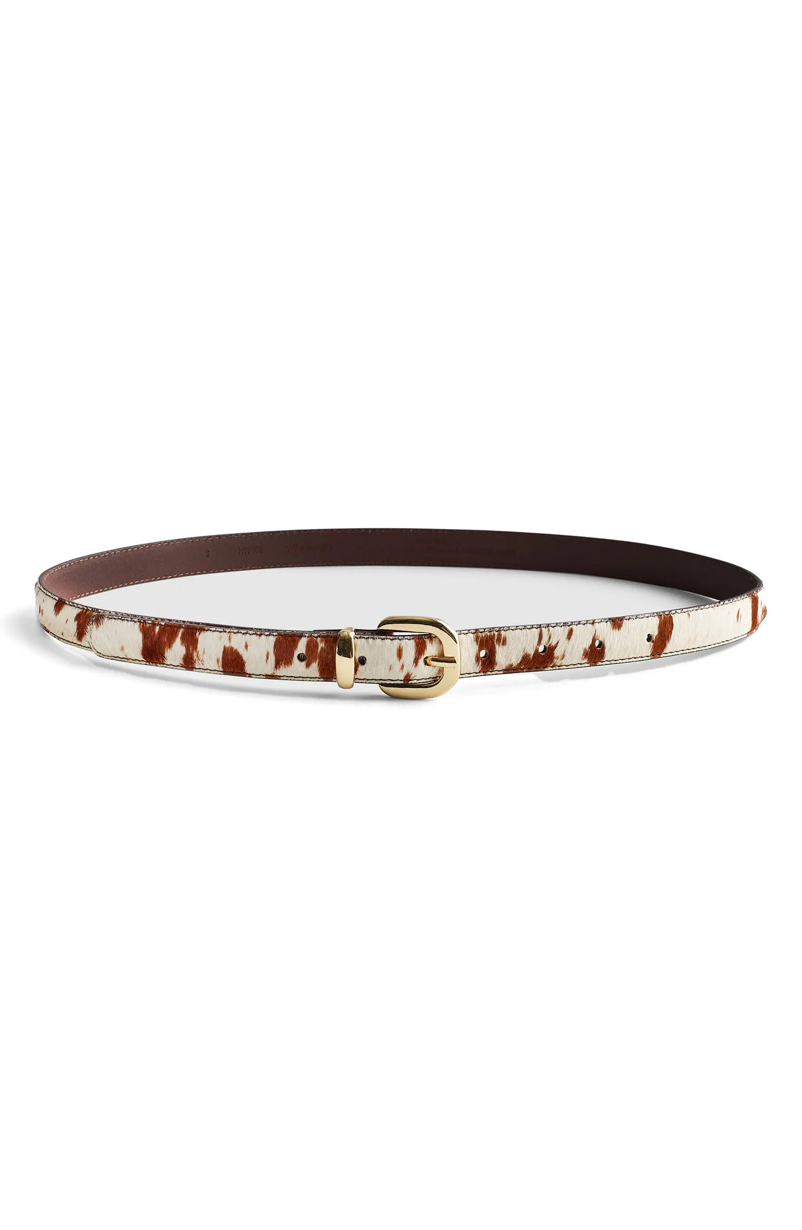 Madewell Western Genuine Calf Hair Belt | Nordstrom | Nordstrom