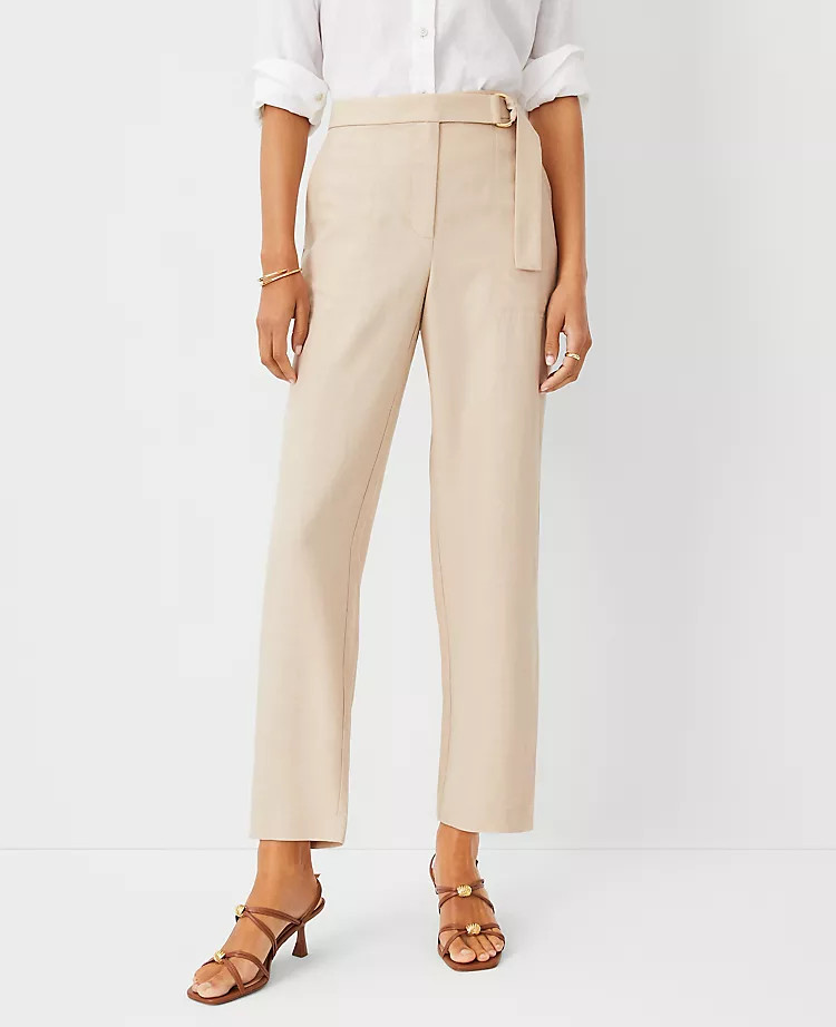 The Belted Ankle Pant | Ann Taylor (US)