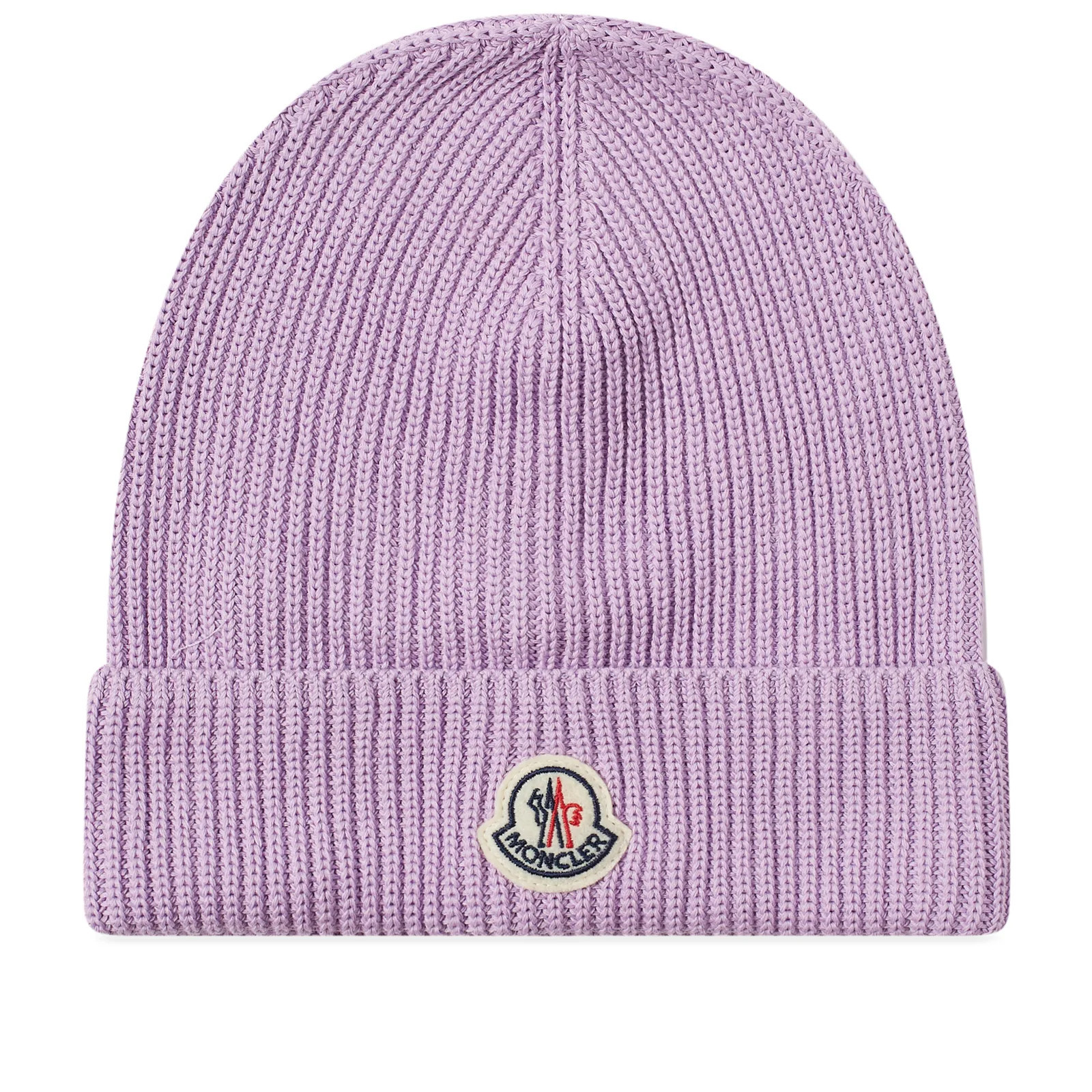 Moncler Men's Logo Beanie in Lilac | END. Clothing | END. Clothing