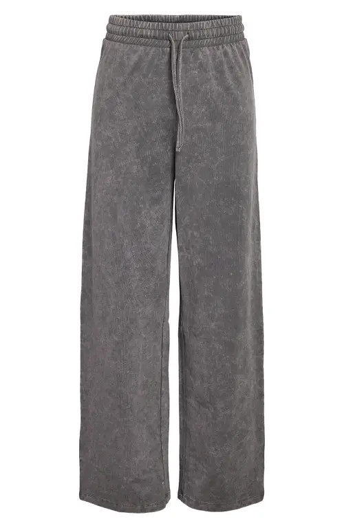 Noisy may Robin Acid Wash Wide Leg Sweatpants in Charcoal Graydetailwashed at Nordstrom, Size X-Small | Nordstrom