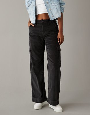 AE Dreamy Drape Stretch Corduroy Super High-Waisted Baggy Wide-Leg Pant | American Eagle Outfitters (US & CA)