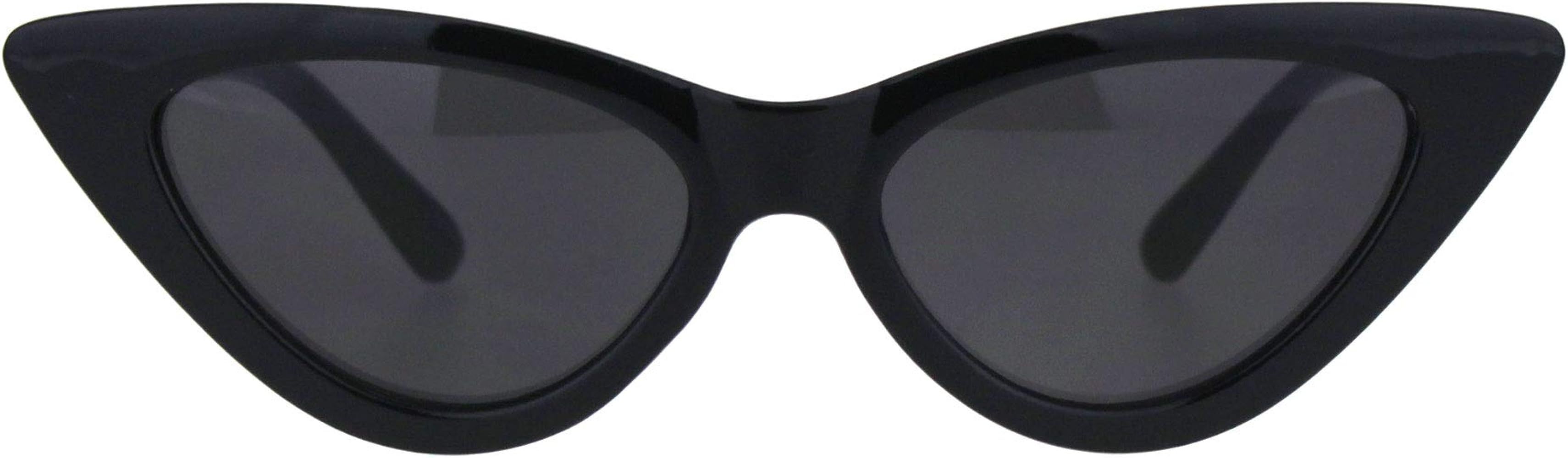 Girls Kid Size Mod Plastic Cat Eye Minimal Chic Retro Sunglasses | Amazon (US)