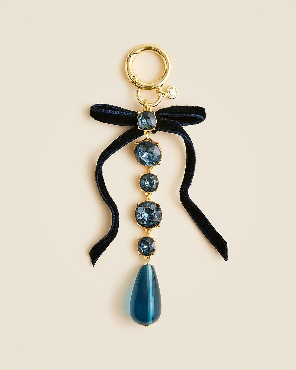 Crystal bow bag charm | J. Crew US