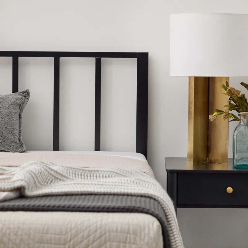 Aurigae Metal Bed with Vertical Bar Headboard | Wayfair North America