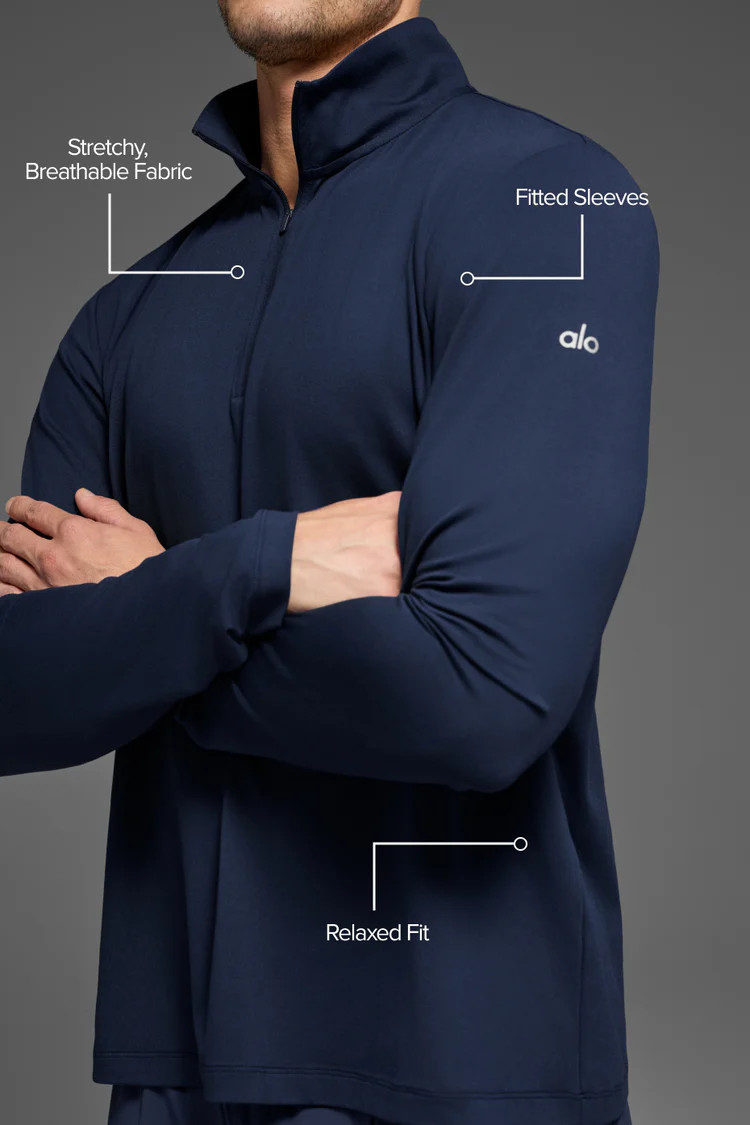 Conquer 1/4 Zip Reform Long Sleeve | Alo Yoga
