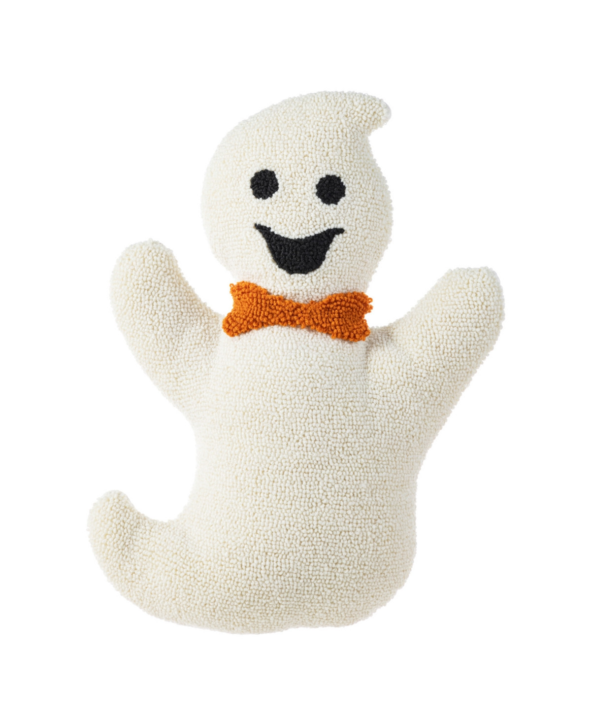 Glitzhome Halloween Hooked Ghost Shaped Decorative Pillow, 12" x 4" - Multi | Macy's