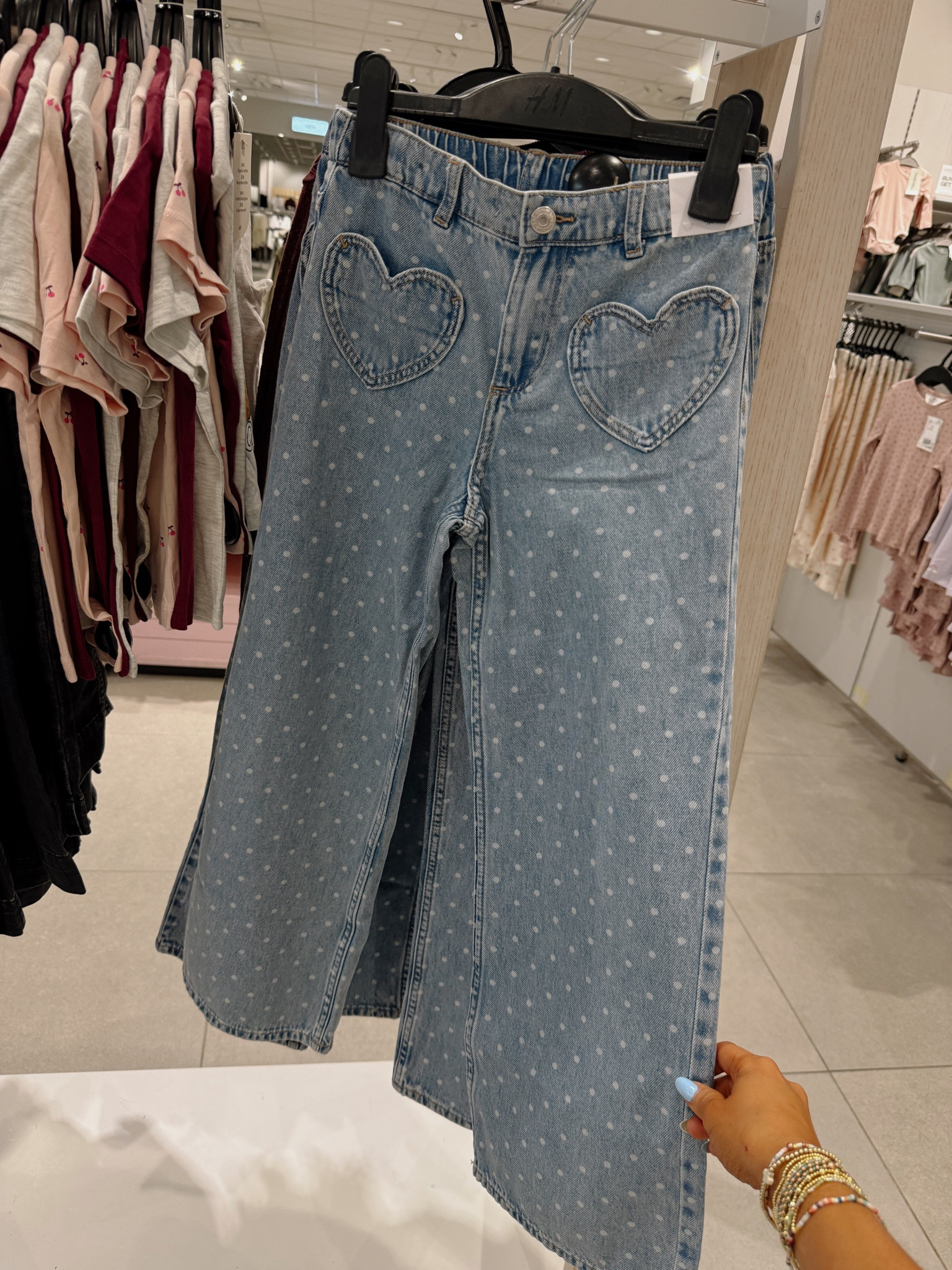 Toddler girl wide leg jeans 🤍