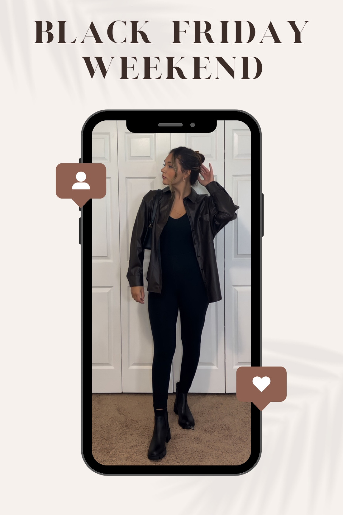 The best Black Friday deal from Target 🎯 !! This faux leather top is under $20! 

For reference I’m wearing a size up from my usual size for a more oversized look! 

#blackfriday #blackfridaydeal #blackfridaydeals #target #targetstyle #under20 #fauxleather #fauxleatherjacket #fauxleatherbuttondown #fall #fallfashion #winter #winteroutfit #holiday #holidayoutfit #LTKgiftguide #giftidea #gift 

#LTKfit #LTKsalealert #LTKstyletip #LTKunder50 #LTKCyberweek