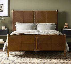 Hester Leather Platform Bed | Pottery Barn (US)