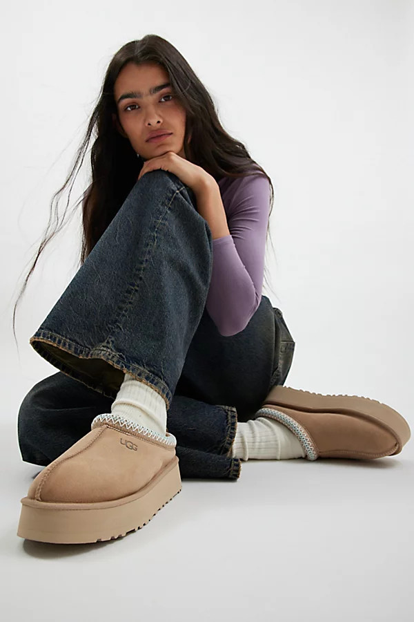 UGG Women's Tazz Slippers in Sand, Women's at Urban Outfitters | Urban Outfitters (US and RoW)