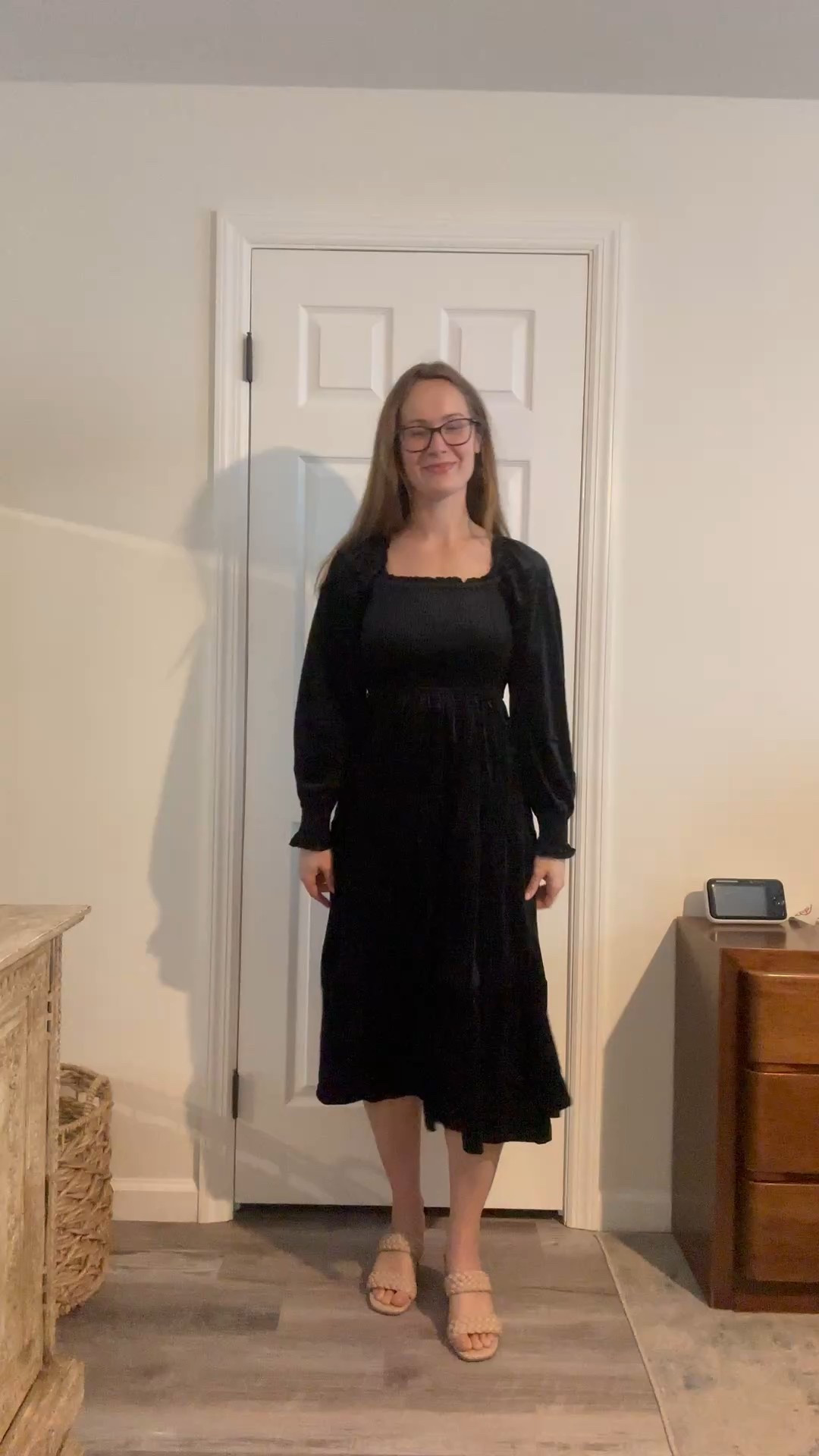 Really love this black velvet dress. This would be perfect to wear for the holidays or perhaps family pictures. It is really comfortable and very flatteringg

#LTKSeasonal #LTKFindsUnder100 #LTKStyleTip