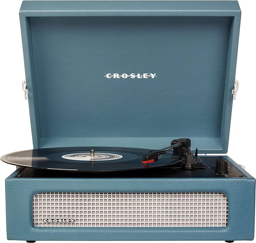 Crosley CR8017B-WB Voyager Vintage Portable Vinyl Record Player Turntable with Bluetooth in/Out a... | Amazon (US)
