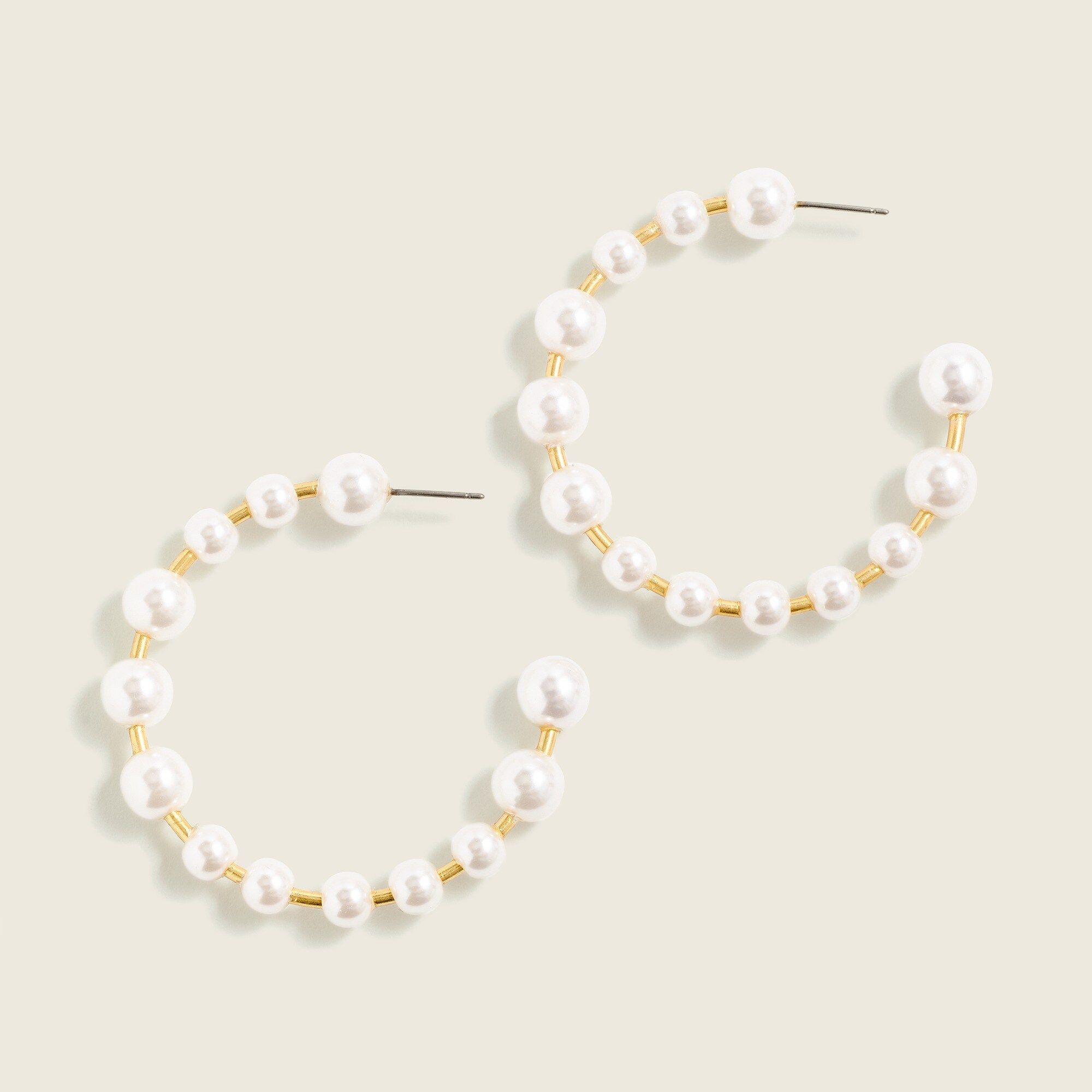 Bead hoop earrings | J. Crew US