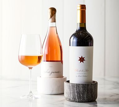 Marble Wine Bottle Coaster | Pottery Barn (US)