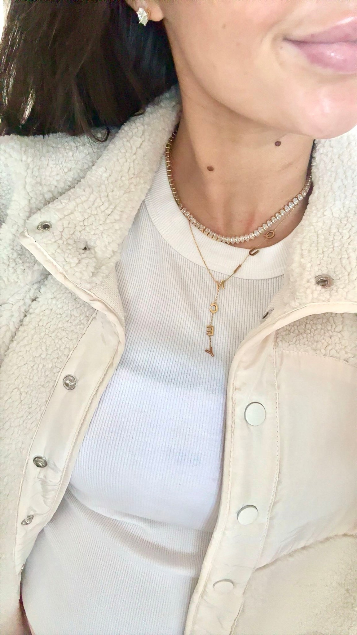 Letter necklace <3
40% off!

#LTKootd #LTKBaby #LTKSaleAlert