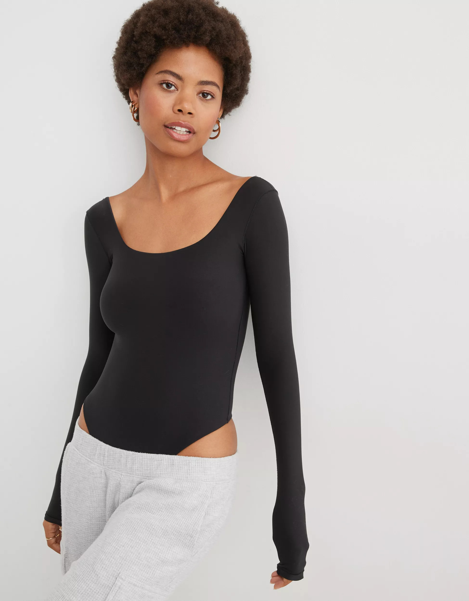 SMOOTHEZ Long Sleeve Bodysuit | American Eagle Outfitters (US & CA)