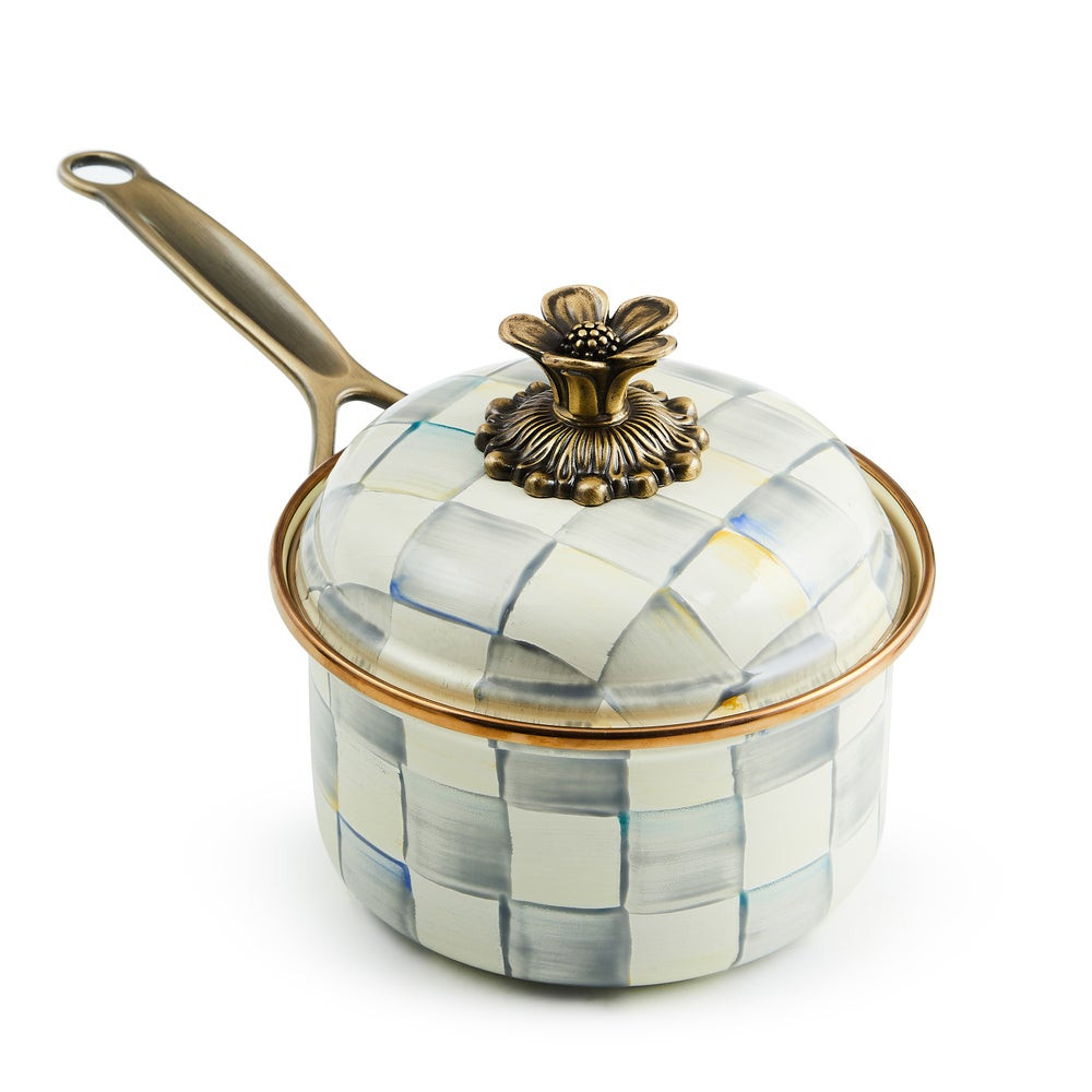 Sterling Check 1 Qt. Saucepan | MacKenzie-Childs