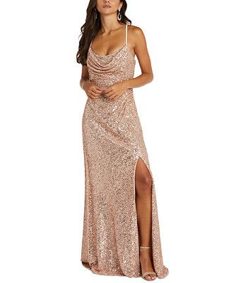 Nightway Sequin Gown & Reviews - Dresses - Women - Macy's | Macys (US)