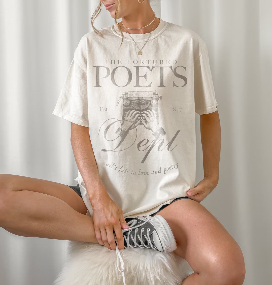 All's Fair Poetry Dept Graphic Shirt Lyrics, Vintage, Unisex Tee, Light Academia - Etsy | Etsy (US)