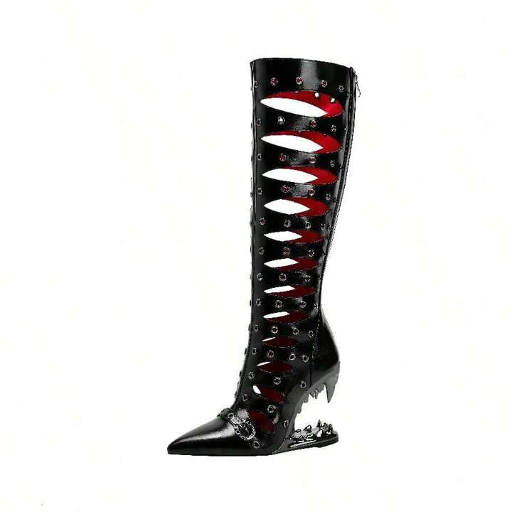 New Gladiator-Style Handcrafted Roman Sandals With Latest Cool Rivet Hollow-Out Design, Comfortab... | SHEIN