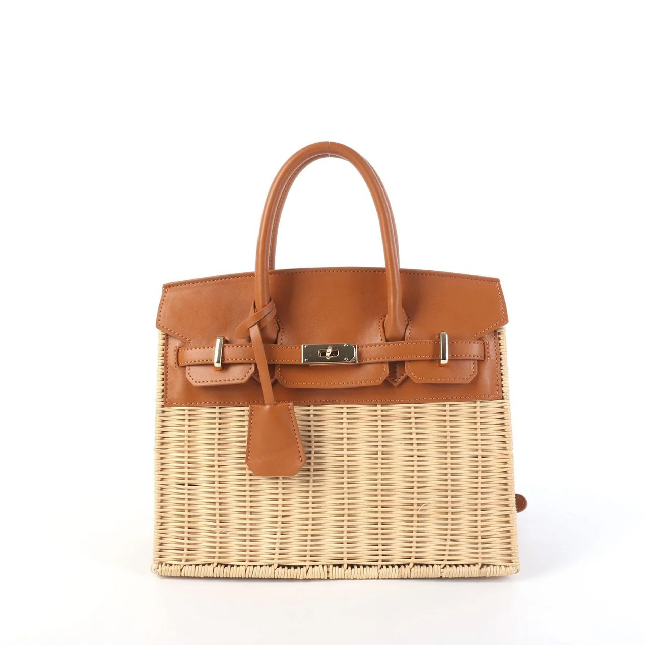Margo Camel - Wicker Handbag | Lisi Lerch Inc