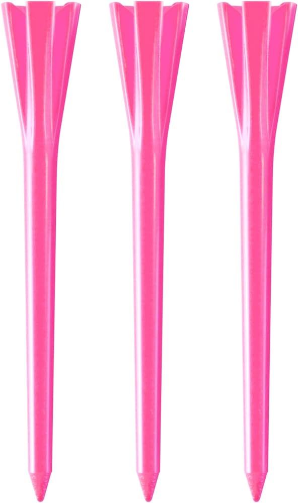 IZZO Golf Plastic Golf Tees, 1.5 Inch, Neon Pink | Amazon (US)